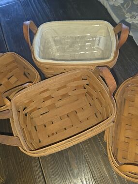 Longaberger Set Of 4 Small Baskets